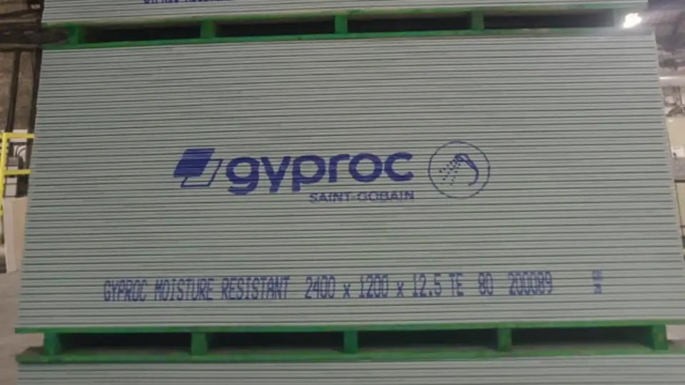 Gyproc on Green Pallets 1
