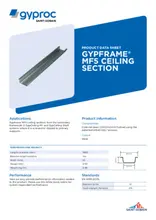 MF5 Ceiling Section | Gyproc Ireland